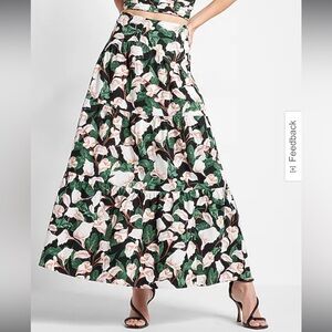 Express Floral Skirt